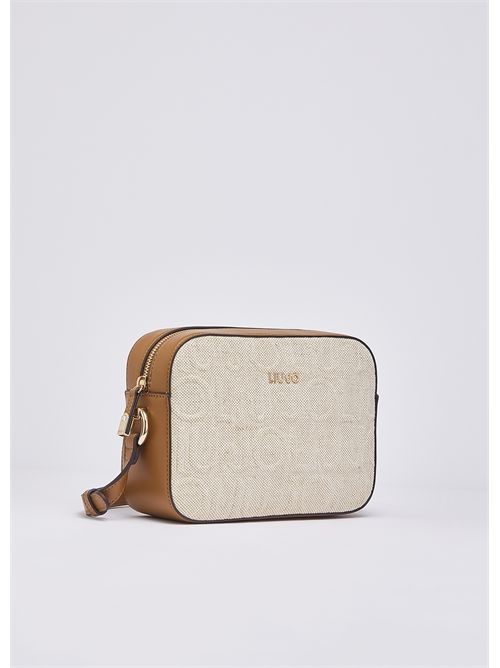 Borsa a tracolla media in juta LIU JO | AA6211T381A/00005